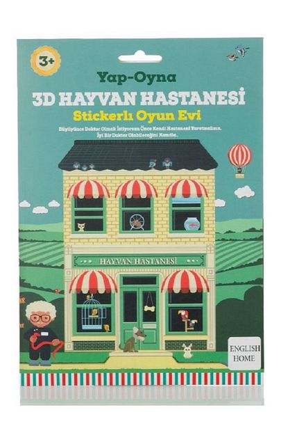 papakudi 3d hayvan hastanesi stickerli