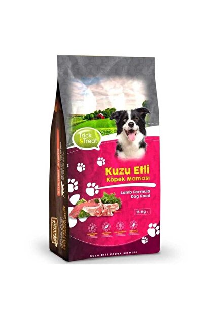 trick treat kuzu etli yetiskin kopek mamasi 15 kg fiyati yorumlari trendyol