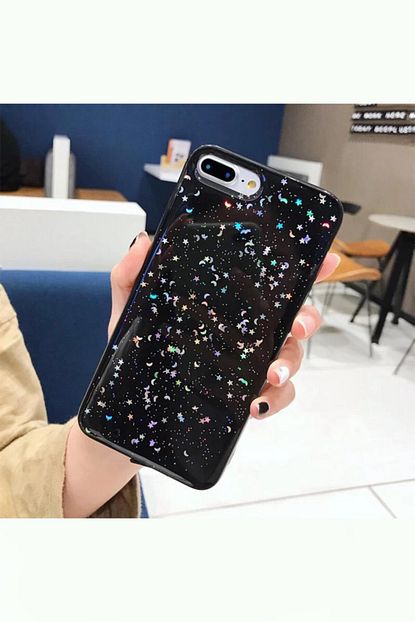 https www trendyol com kilifsiparis iphone 7 plus 8 plus uyumlu siyah simli silikon telefon kilifi p 39389422