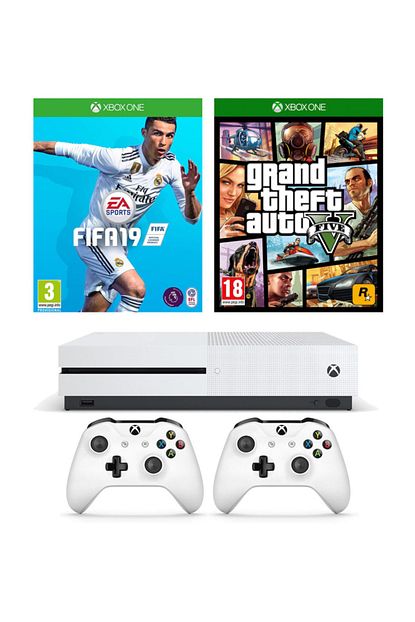 microsoft xbox one s 1 tb oyun konsolu fifa 19 gta 5 2 kol fiyati yorumlari trendyol