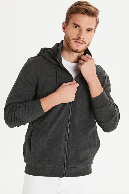 lc waikiki erkek antrasit melanj sweatshirt 9w2312z8 fiyati yorumlari trendyol