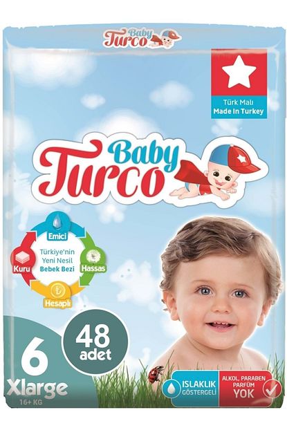 baby turco bebek bezi jumbo 6 beden x large 48 adet fiyati yorumlari trendyol