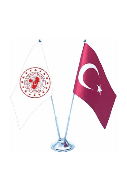 Vatan Bayrak Masa Ustu T C Icisleri Bakanligi Logosu Ve Turk Bayragi Direk Fiyati Yorumlari Trendyol