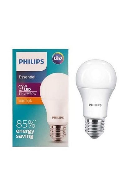 philips philips essential led ampul 9w 60w sari isik e27 normal duy fiyati yorumlari trendyol