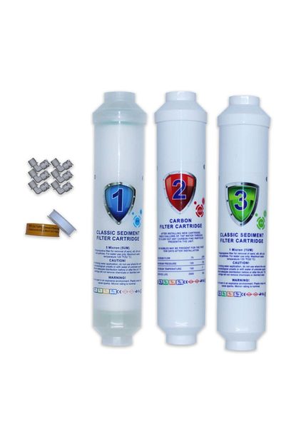 aqua clean bms waterbox ve tum inline 2 inc ince setli su aritma cihazlarina uyumlu 3 lu filtre takimi fiyati yorumlari trendyol