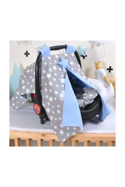 keep armor puset ortusu ana kucagi puset minderi set gri yildizli mavi fiyati yorumlari trendyol