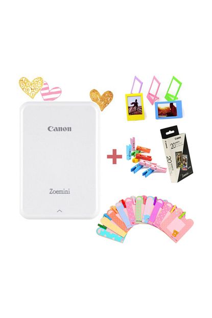 canon zoemini fotograf yazicisi beyaz