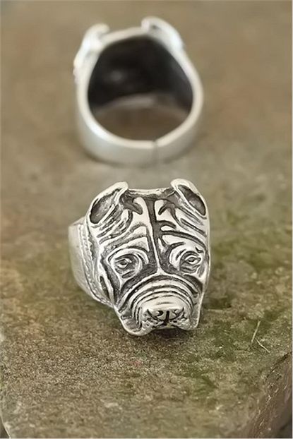 eskitme gumus renk metal pitbull