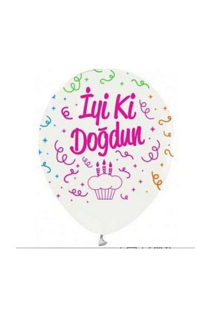 tugra balon iyi ki dogdun yazili beyaz