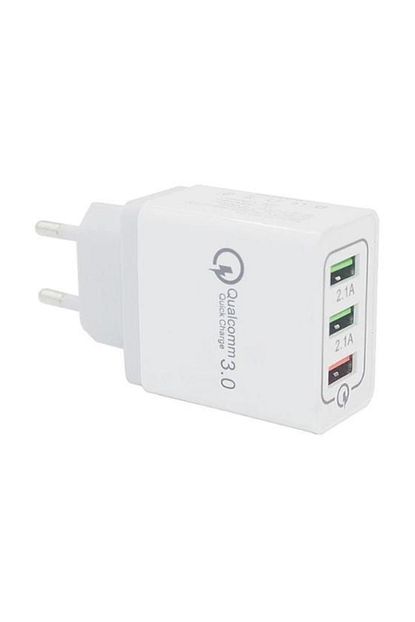 3 usb cikisli iphone samsung xiaomi huawei sarj aleti qc 3 0