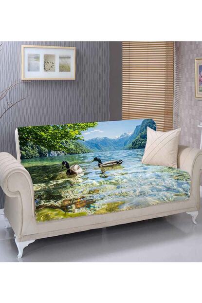 else hali else gol ordek manzara 3d kanepe cekyat koltuk ortusu kilifi 175x225cm fiyati yorumlari trendyol