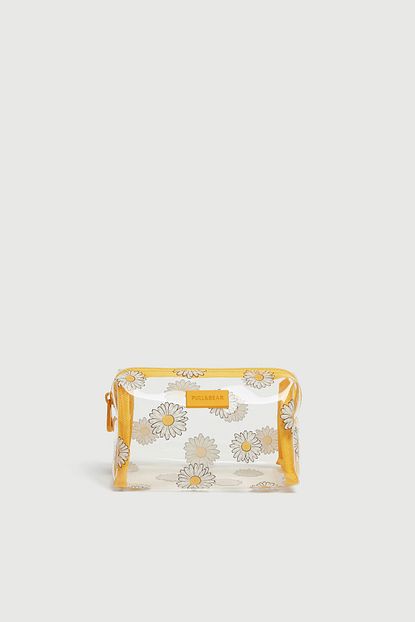 pull bear sari papatya desenli vinil