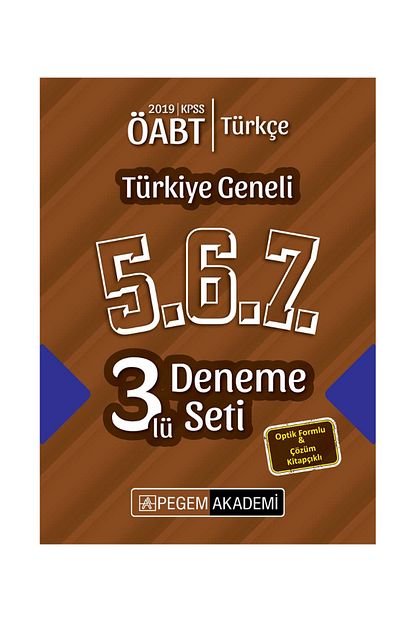 https www trendyol com pegem akademi yayincilik 2019 kpss oabt turkce ogretmenligi turkiye geneli deneme 5 6 7 p 7104122