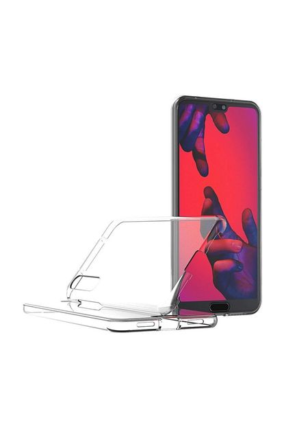 huawei p20 pro kilif 360 cift tarafli silikon seffaf