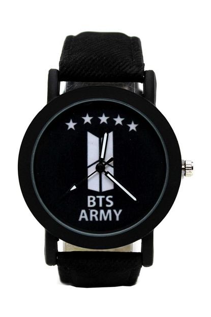 modaroma bts army siyah kol saati fiyati yorumlari trendyol