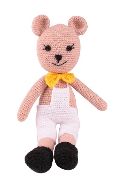 enda home amigurumi organik yikanabilir orgu sevimli ayicik oyuncak uyku arkadasi 35x21 cm fiyati yorumlari trendyol