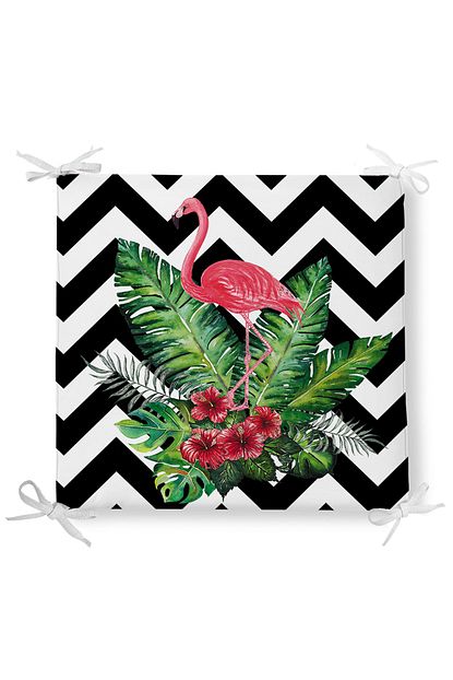 realhomes zigzag flamingo desenli fermuarli sandalye minderi fiyati yorumlari trendyol