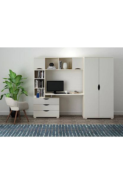 sanal mobilya versus iki kapili dolap calisma masasi mat aytasi fiyati yorumlari trendyol