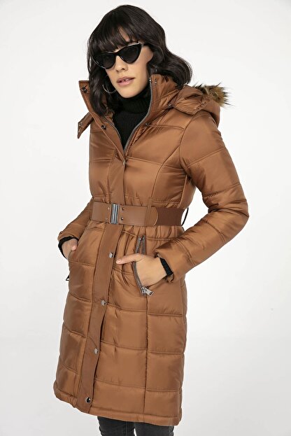 By Saygi Kadin Taba Seyyar Kurk Yakali Beli Kemerli Astarli Sisme Kaban Taba S 20k2060016 Fiyati Yorumlari Trendyol