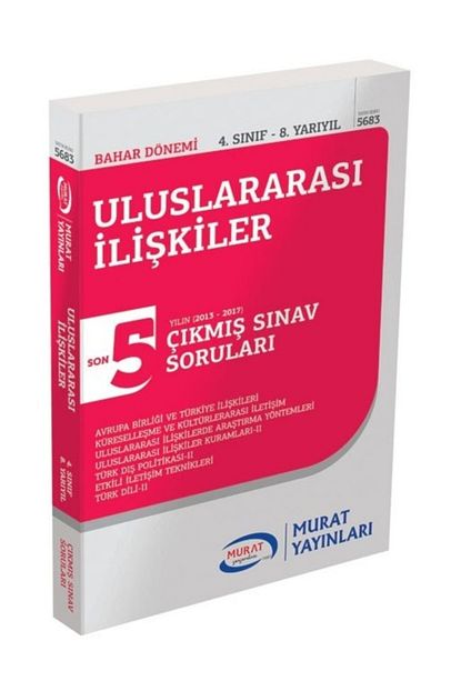 https www trendyol com murat yayinlari uluslararasi iliskiler 4 sinif 8 yariyil son 5 yilin cikmis sinav sorulari p 33282556