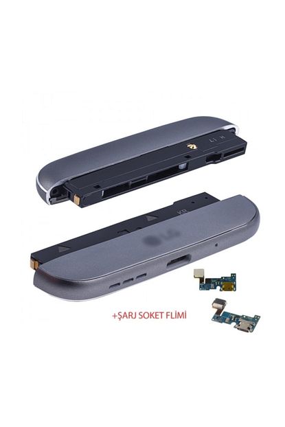 lg g5 buzzer alt kapak full sarj soketli fume