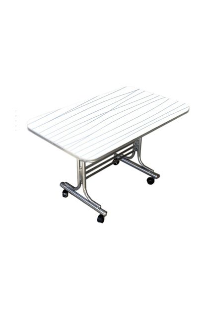 ruans tekerlekli orta sehpa tekerlekli masa 60x100 cm cizgili beyaz fiyati yorumlari trendyol