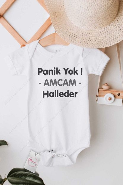 hediyenza panik yok amcam halleder baskili bebek body zibin fiyati yorumlari trendyol