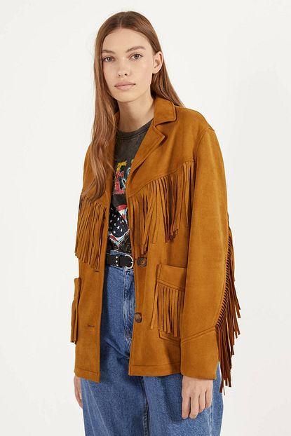 bershka kadin sari puskullu ceket 01136644 fiyati yorumlari trendyol