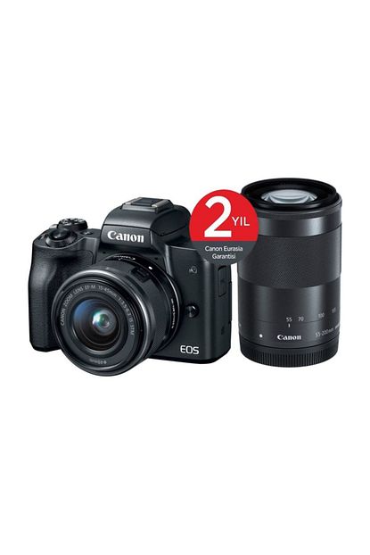 canon eos m50 15 45mm 55 200mm lens