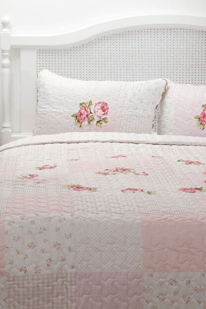 english home harper patchwork tek kisilik yatak ortusu takimi 160x240 cm pembe fiyati yorumlari trendyol