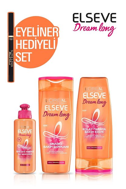 elseve dream long onarici sac bakim seti 36005237829254 fiyati yorumlari trendyol