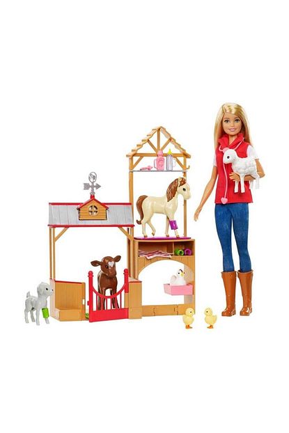 barbie ciftlikte veteriner oyun seti fiyati yorumlari trendyol