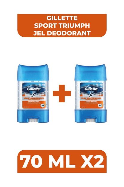 gillette stick koltuk alti jel sport triumph 70 ml x2 fiyati yorumlari trendyol
