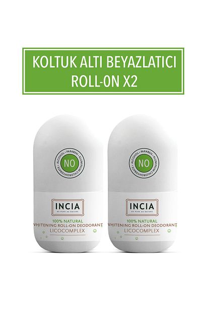 incia beyazlatici roll on deodorant 50 ml x 2 fiyati yorumlari trendyol