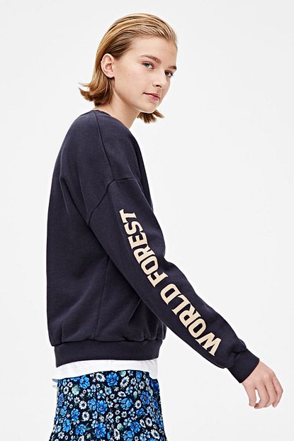 pull bear kadin lacivert kurt desenli