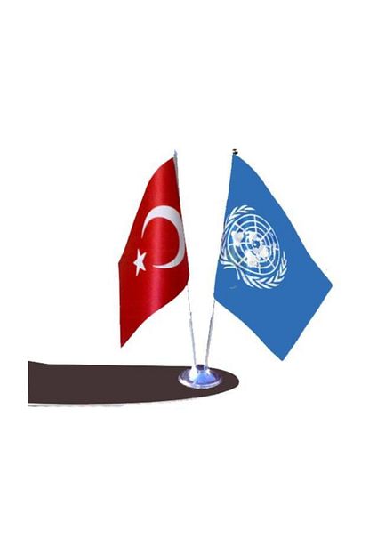 vatan bayrak masa ustu bm birlesmis milletler ve turk bayragi ikili direk ile birlikte fiyati yorumlari trendyol