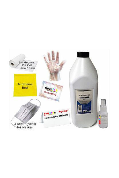 canon crg 737 mf211 toner tozu dolum seti 1000gr 1kg kartus uyumlu hediyeli