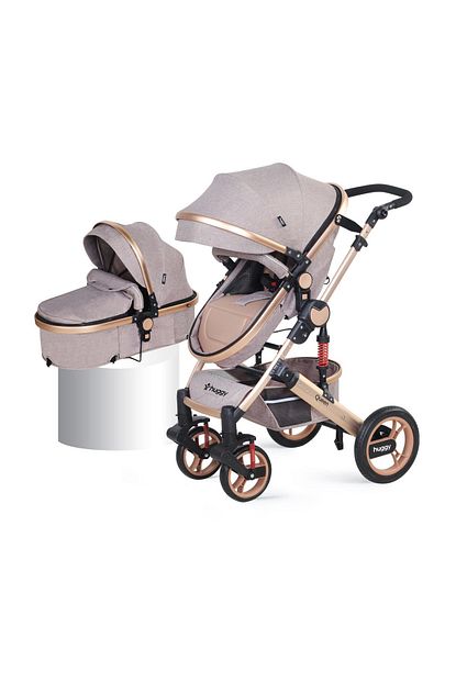 huggy huggy queen 2 in 1 mono bebek arabasi portbebe kahverengi fiyati yorumlari trendyol