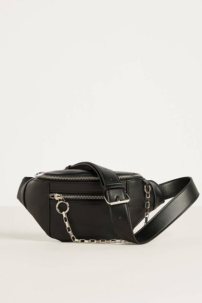 bershka kadin siyah zincirli bel