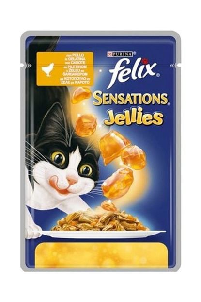 purina felix pouch 40 adet x 100 gr sensations tavuklu havuclu kedi yas mama fiyati yorumlari trendyol