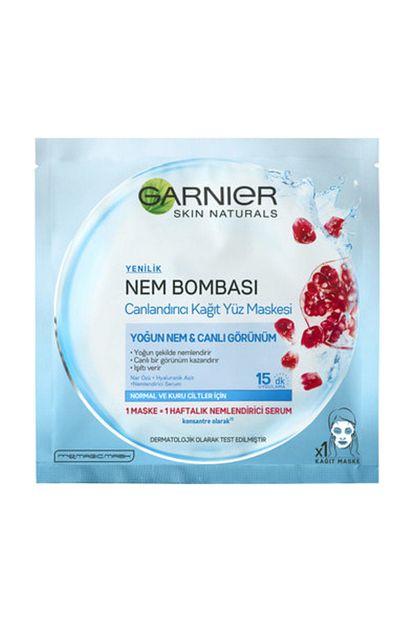 garnier nem bombasi nar canlandirici kagit maske fiyati yorumlari trendyol