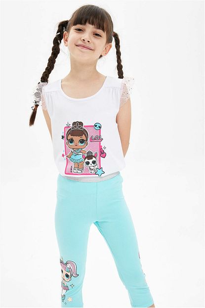 defacto beyaz kiz cocuk lol lisansli baskili t shirt fiyati yorumlari trendyol