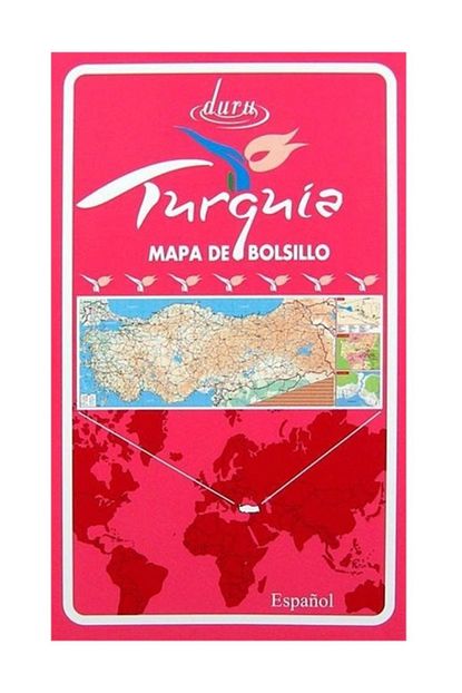 turquia mapa de bolsillo ispanyolca
