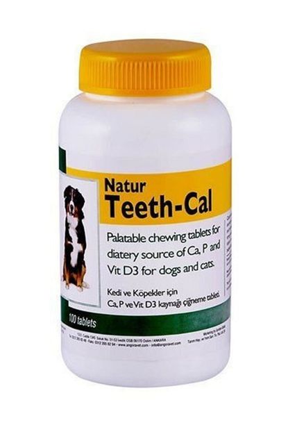 natur teeth cal kedi kopek kalsiyum