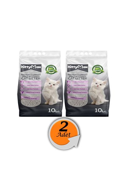 kittymax 10lt iri taneli lavanta kokulu bentonit kedi kumu x2adet
