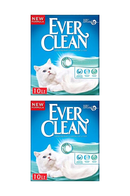 ever clean aqua breeze okyanus esintili parfumlu bentonit kedi kumu 10 lt 2 adet original urun fiyati yorumlari trendyol