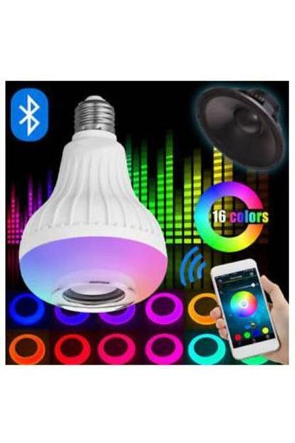 balp music bulb bluetooth hoparlor akilli led ampul lamba kumandali rgb 16 renk fiyati yorumlari trendyol
