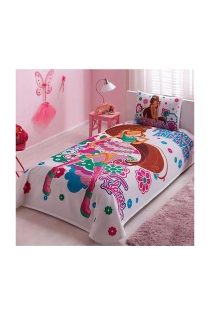 Licensed Single Pique Set Winx Friends Flora
