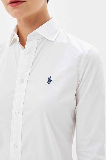 Polo Ralph Lauren Kadın Beyaz Gömlek 4483975610420 - 7