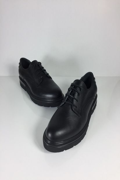 DERİCİ Kadın Hakiki Deri Klasik Siyah Ayakkabı - 2